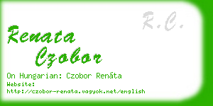 renata czobor business card
